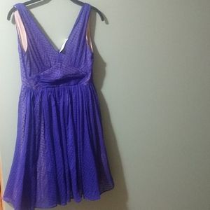 NWT anthropologie clip dot lined dress